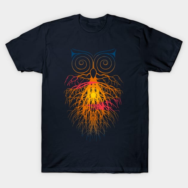 The Night is over, The Sun is Rise, Owl is sleepy T-Shirt by Goldquills